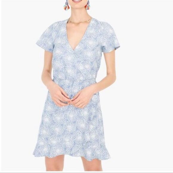 J.Crew Mercantile Printed Wrap Dress - Picture 1 of 5
